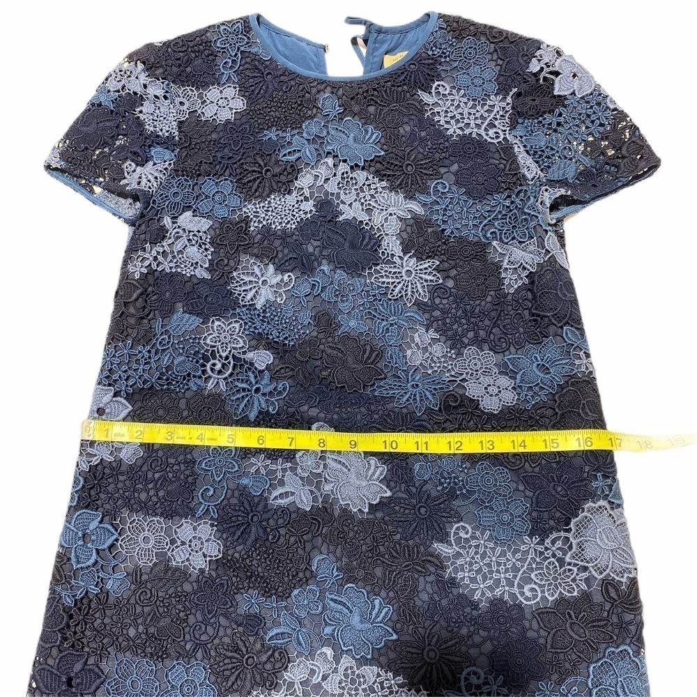 LONDON 'Lian' Print Lace Shift Dress - Picture 12 of 14